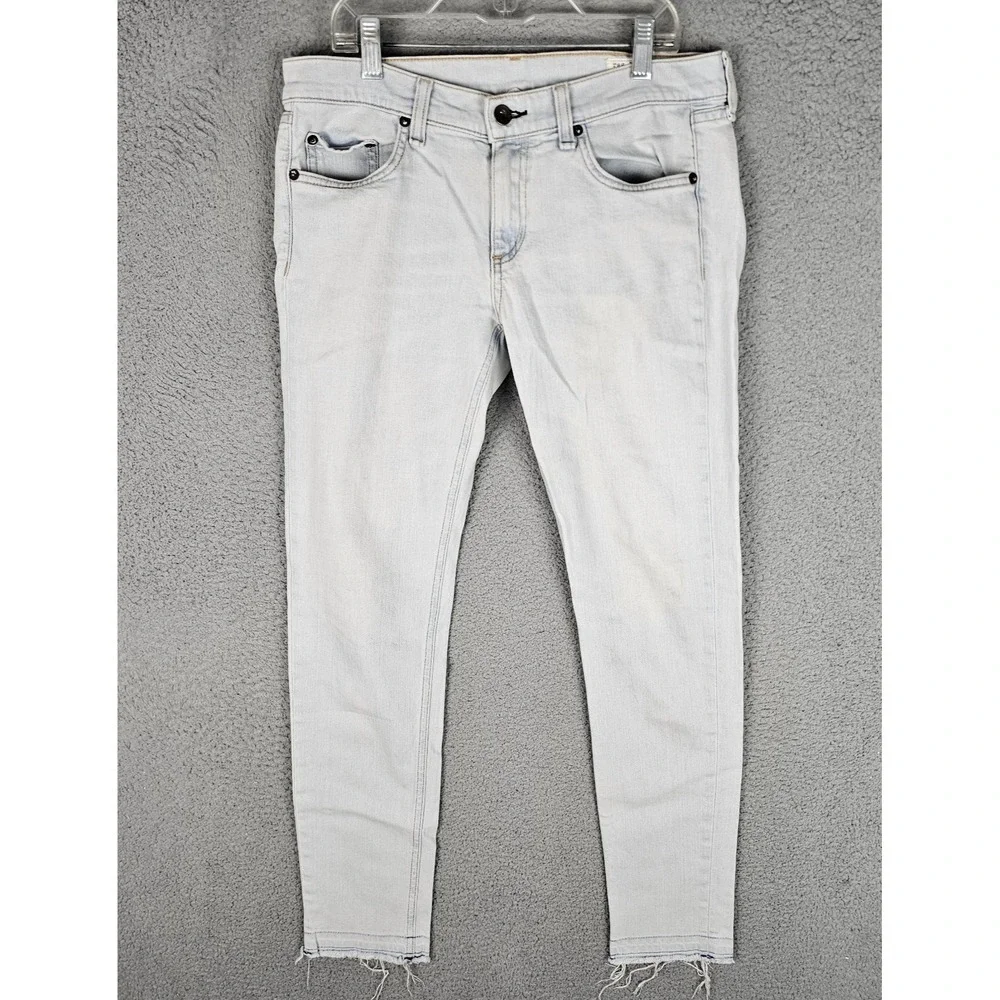 Rag &‎ Bone Jeans Women's 27 Boho Streetwear Raw Hem Skinny Leg W1590K510ACH USA